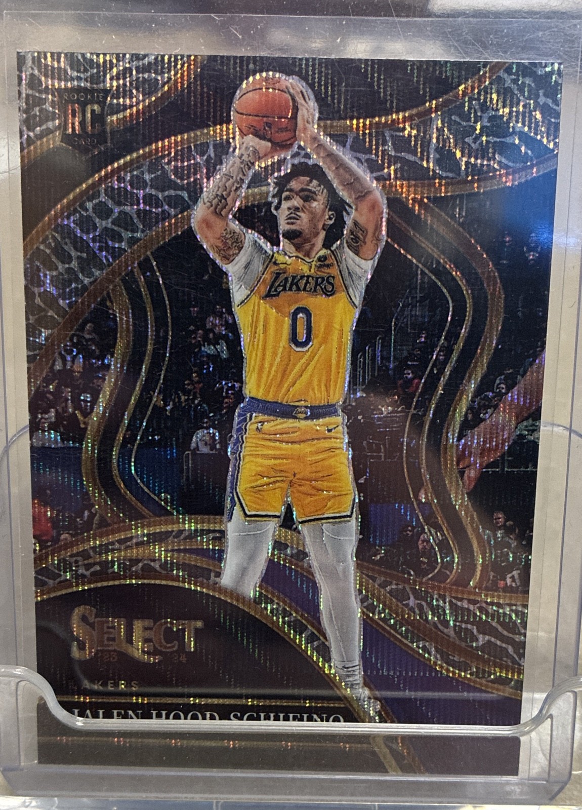 2023-24 Panini Select - Courtside Jalen Hood-Schifino #297 Elephant Prizm (RC) 2023-24 Panini Select - Courtside Jalen Hood-Schifino #297 Elephant Prizm (RC)