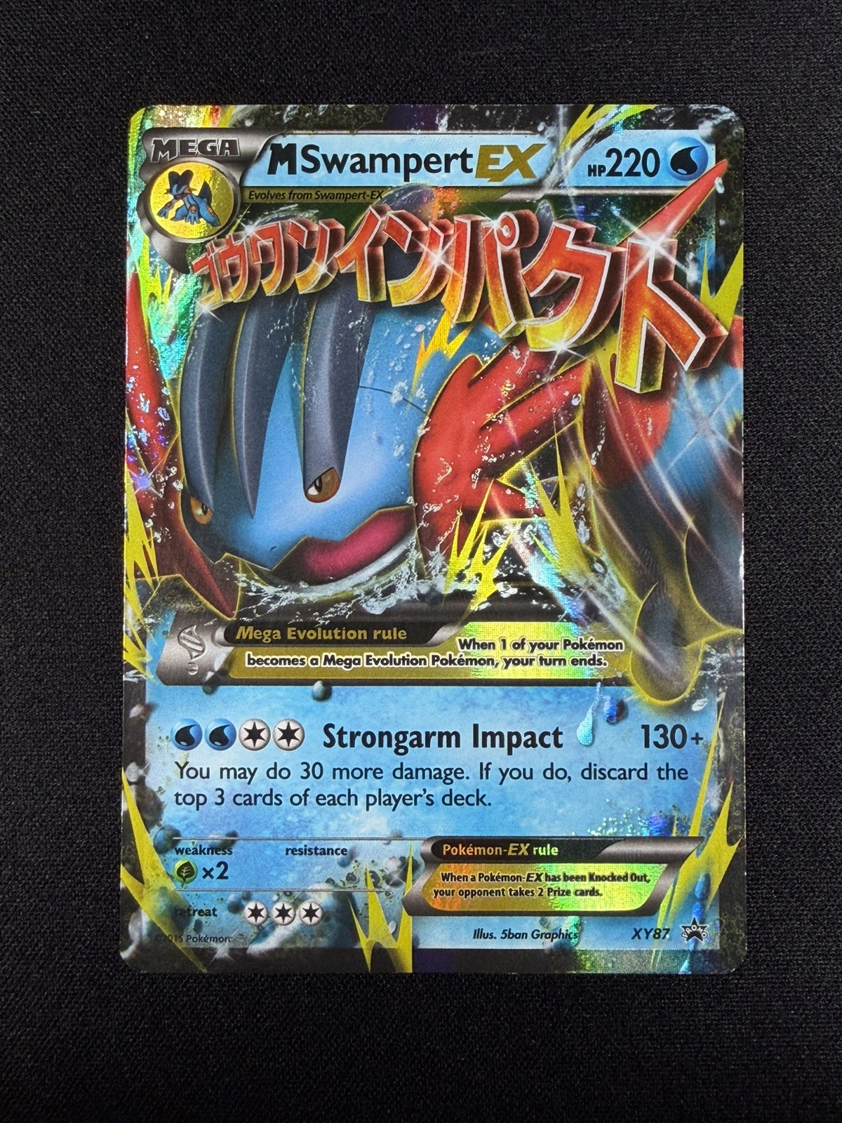 Pokémon TCG M Swampert EX XY87 Black Star Promo Holo