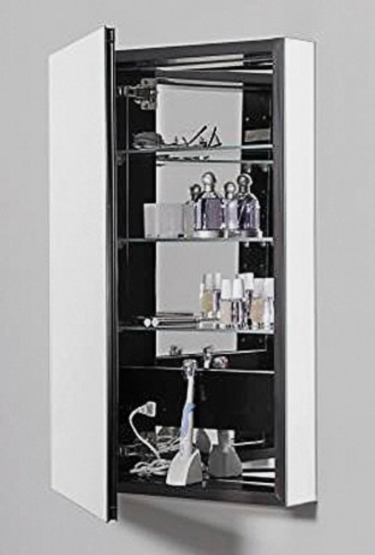 Robern PLM2440GLE Polished Edge, Classic Gray Interior, Electric  Left Hinge PL