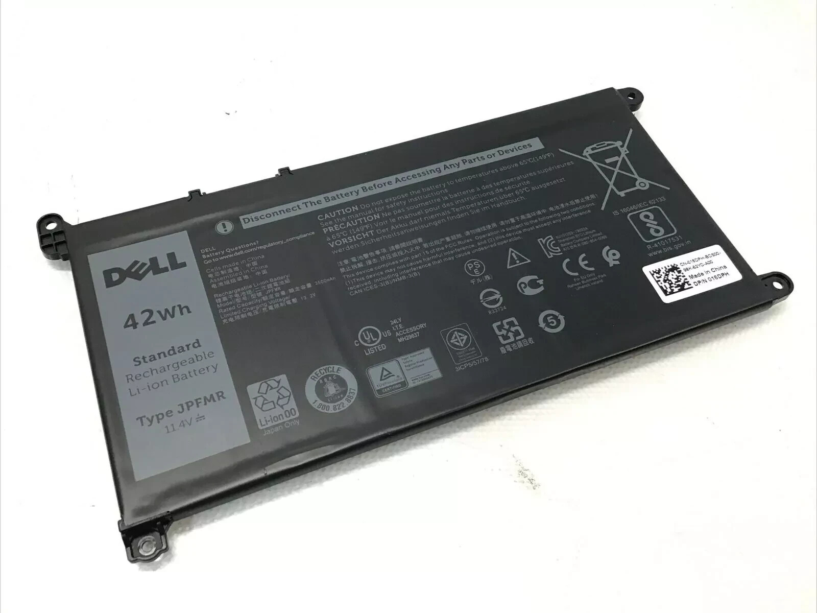LOT of 5 Genuine Dell 42Wh JPFMR Battery Chromebook 3100 3400 5488 5493 5593 lz LOT of 5 Genuine Dell 42Wh JPFMR Battery Chromebook 3100 3400 5488 5493 5593 lz
