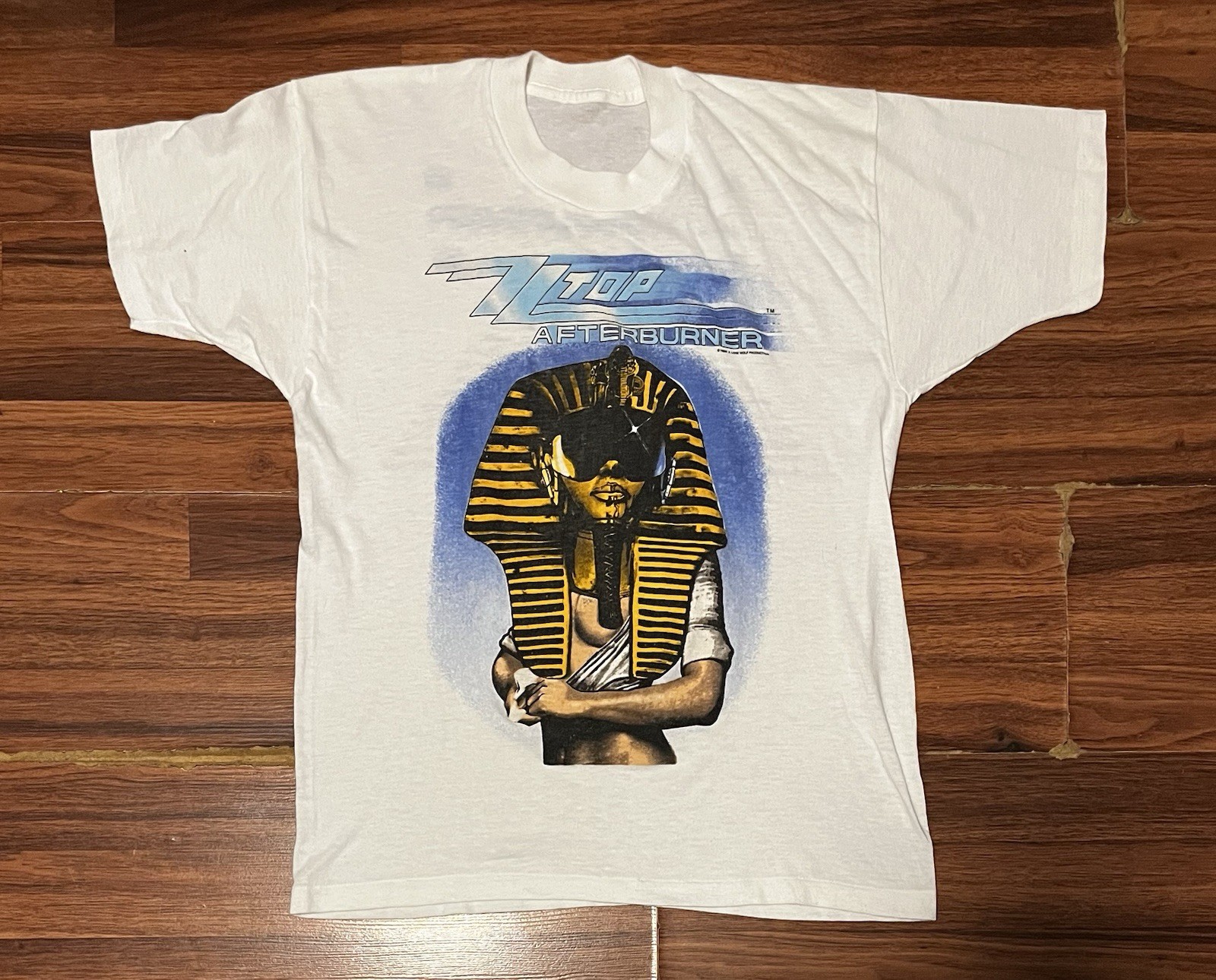 VTG 80s ZZ Top Medium Graphic Shirt Afterburner Tour Rock Band Tee 1986 VTG 80s ZZ Top Medium Graphic Shirt Afterburner Tour Rock Band Tee 1986