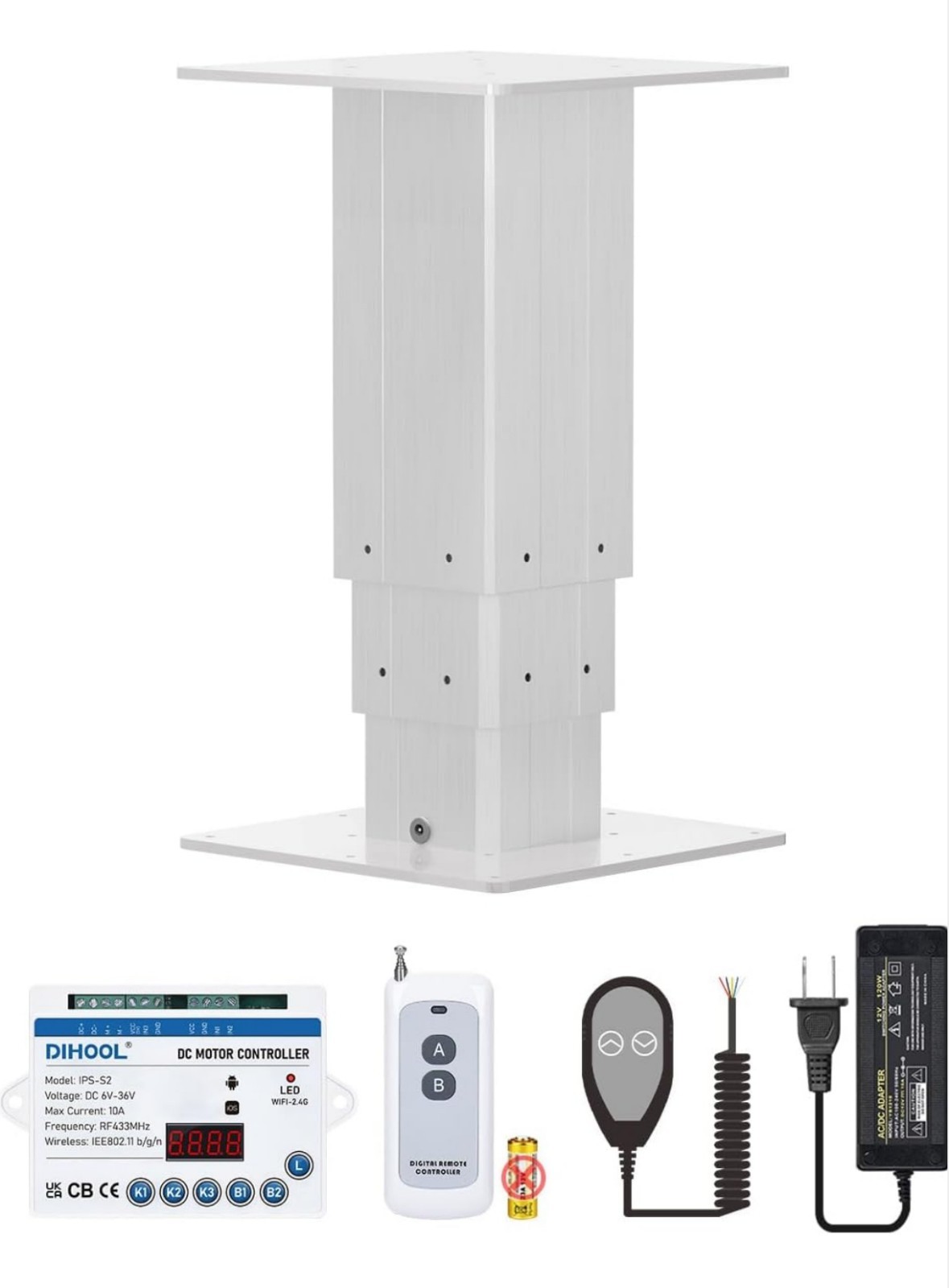 DIHOOL Electric Table Lift,176Lbs,14.17\