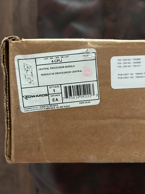 (NIB) Edwards 4-CPU Central Processor Module (NIB) Edwards 4-CPU Central Processor Module