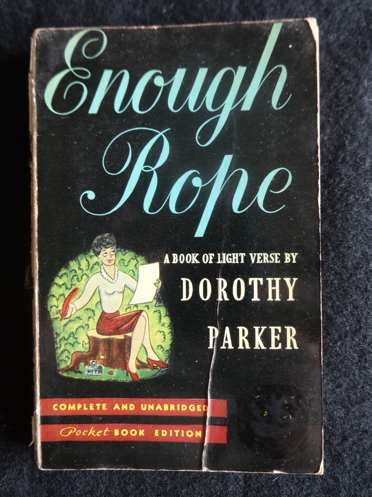 Signed Dorothy Parker book w/original poem written by her was left inside Signed Dorothy Parker book w/original poem written by her was left inside