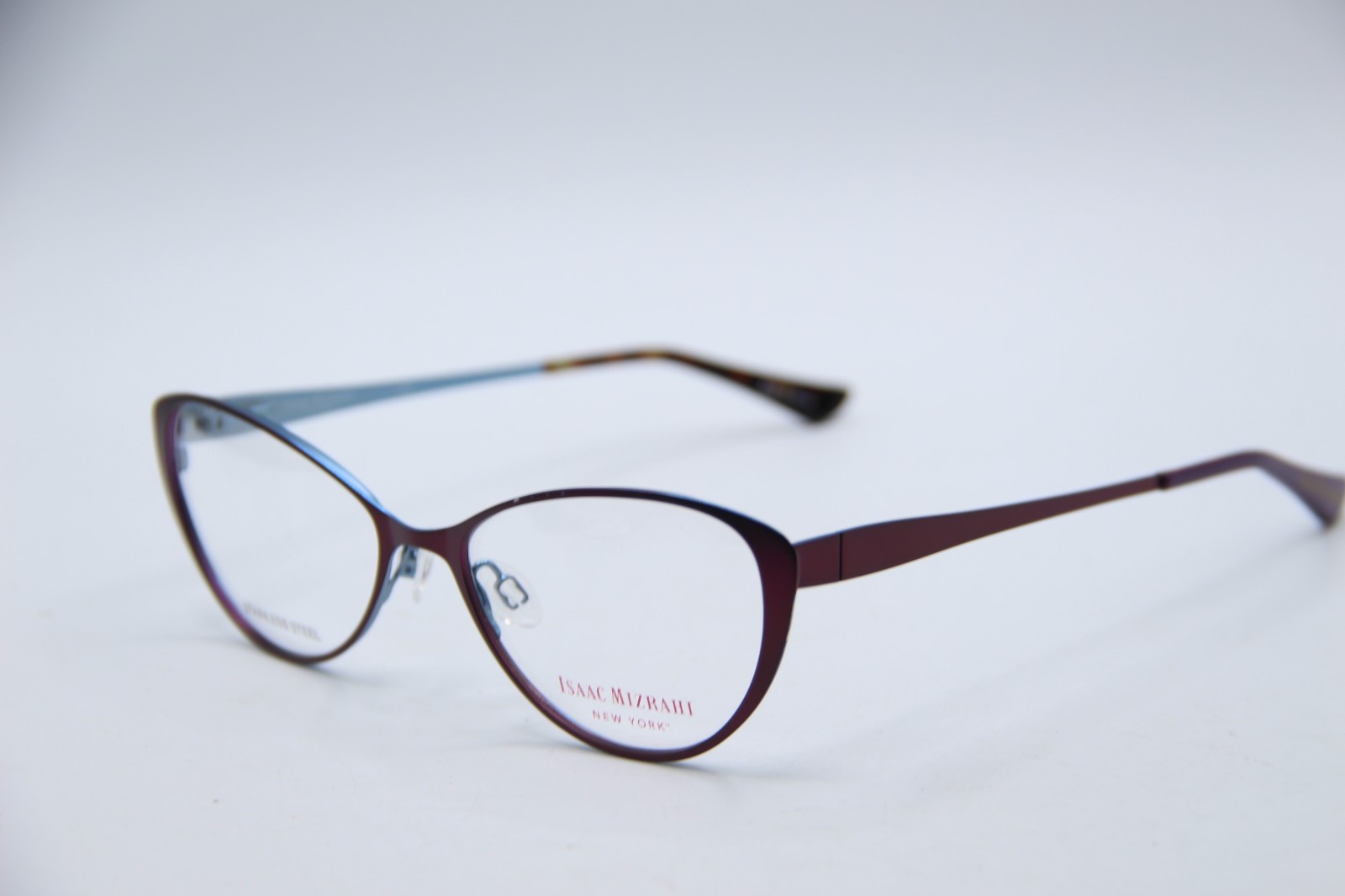 NEW ISAAC MIZRAHI IM30015 PU PURPLE BLUE AUTHENTIC EYEGLASSES 52-16