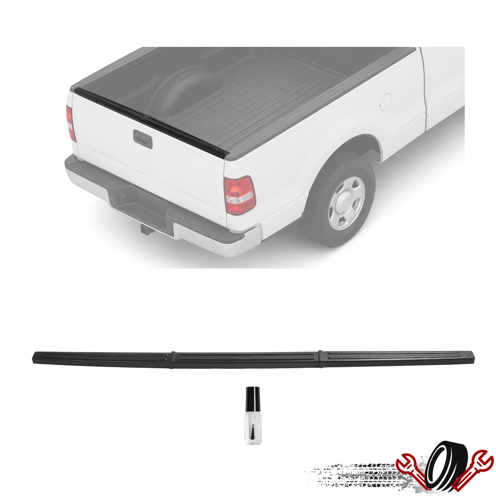 For 04-08 F150/Mark LT Tail Gate Cover Molding Spoiler Top Bed Protector 3Pcs For 04-08 F150/Mark LT Tail Gate Cover Molding Spoiler Top Bed Protector 3Pcs