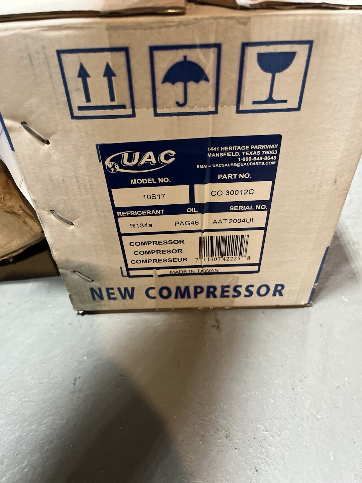 UAC CO30012C A/C Compressor EX10292C RS2515 Dodge Ram 1500 5.7L New