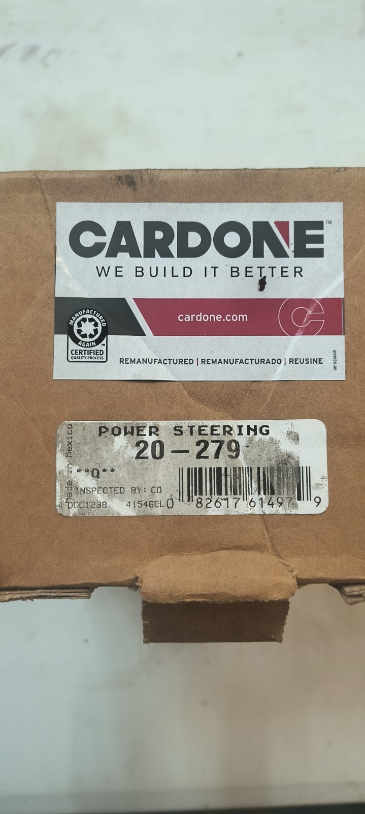 CARDONE 20-279 POWER STEERING PUMP CARDONE 20-279 POWER STEERING PUMP