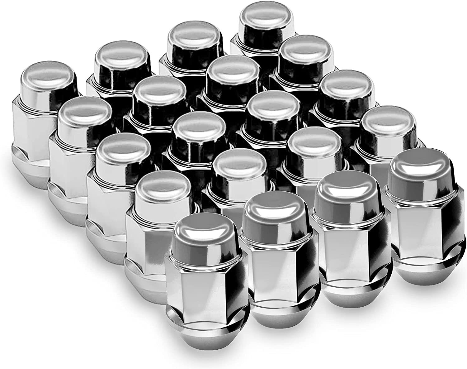 20PCS 1.4 inch Wheel Lug Nuts Chrome, 12x1.5 Closed End Bulge Acorn Lug Nuts NEW 20PCS 1.4 inch Wheel Lug Nuts Chrome, 12x1.5 Closed End Bulge Acorn Lug Nuts NEW