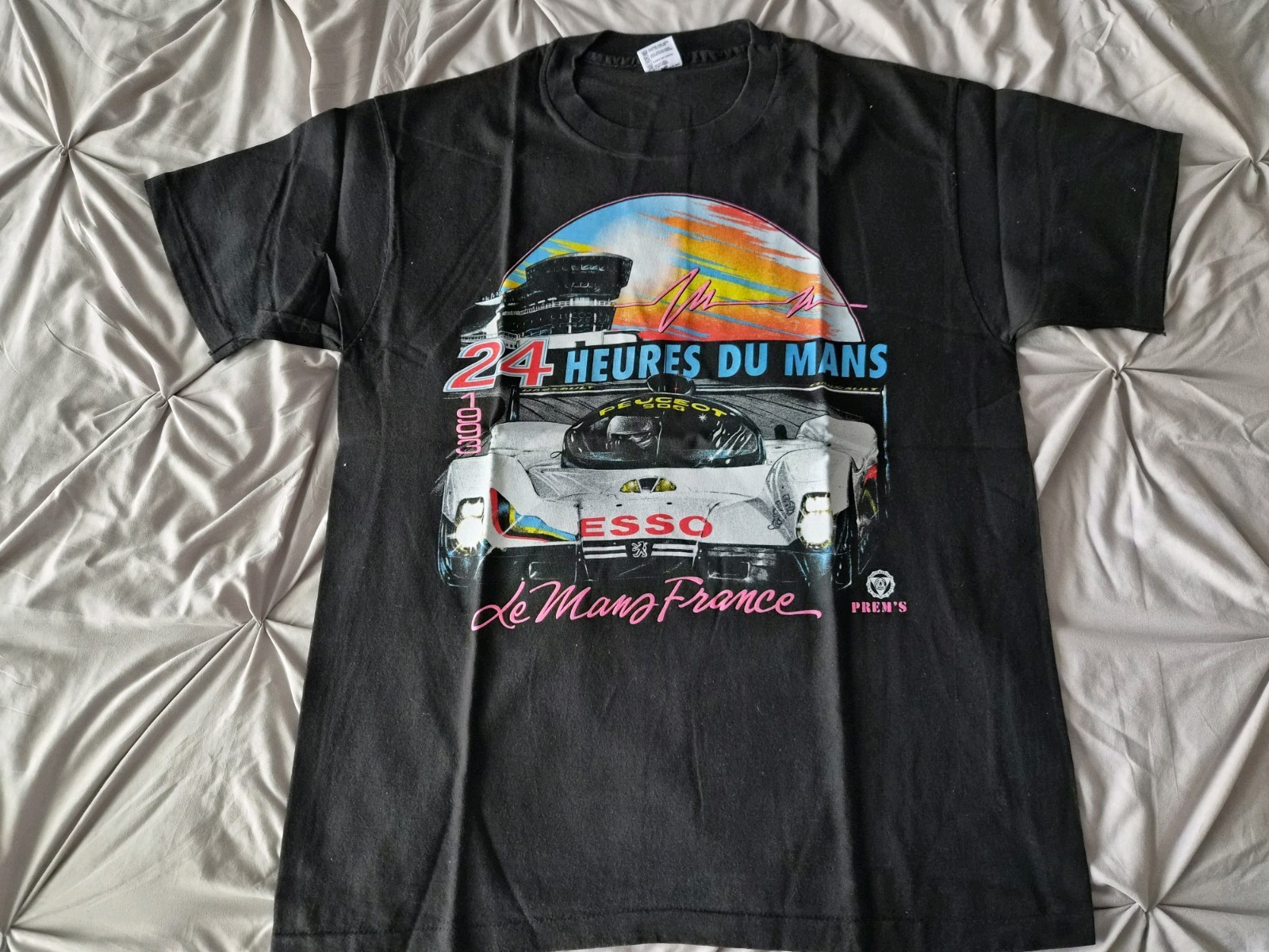 Vintage 1993 Le Mans Peugeot 905 ESSO Racing T-Shirt XL 24 Heures du Mans