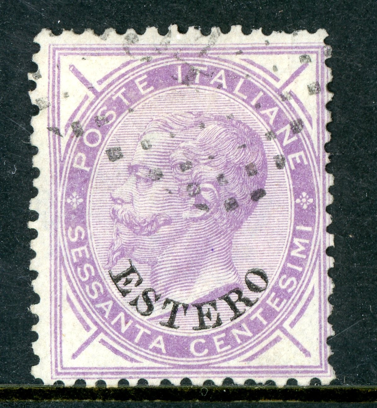 GANDALF - Italy 1874 Estero 60c Violet Scott #10 VFU R661 GANDALF - Italy 1874 Estero 60c Violet Scott #10 VFU R661