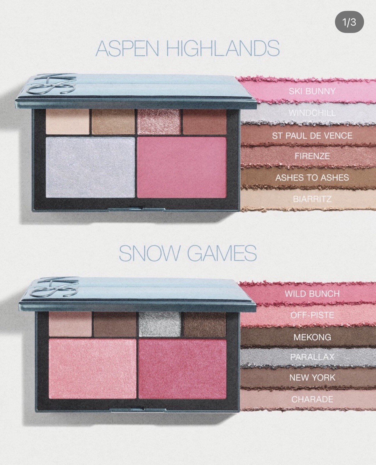 [PRESALE] NARS PRESSED FINISH FACE MAKEUP POWDER PALETTE LIMITED GIFT SET 2 ITEM