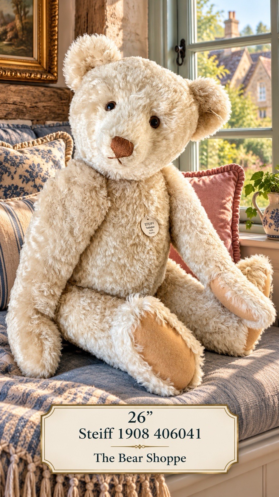 STEIFF 26” TEDDY BEAR 1908 LIMITED EDITION EAN#406041 0135/7000 STEIFF 26” TEDDY BEAR 1908 LIMITED EDITION EAN#406041 0135/7000