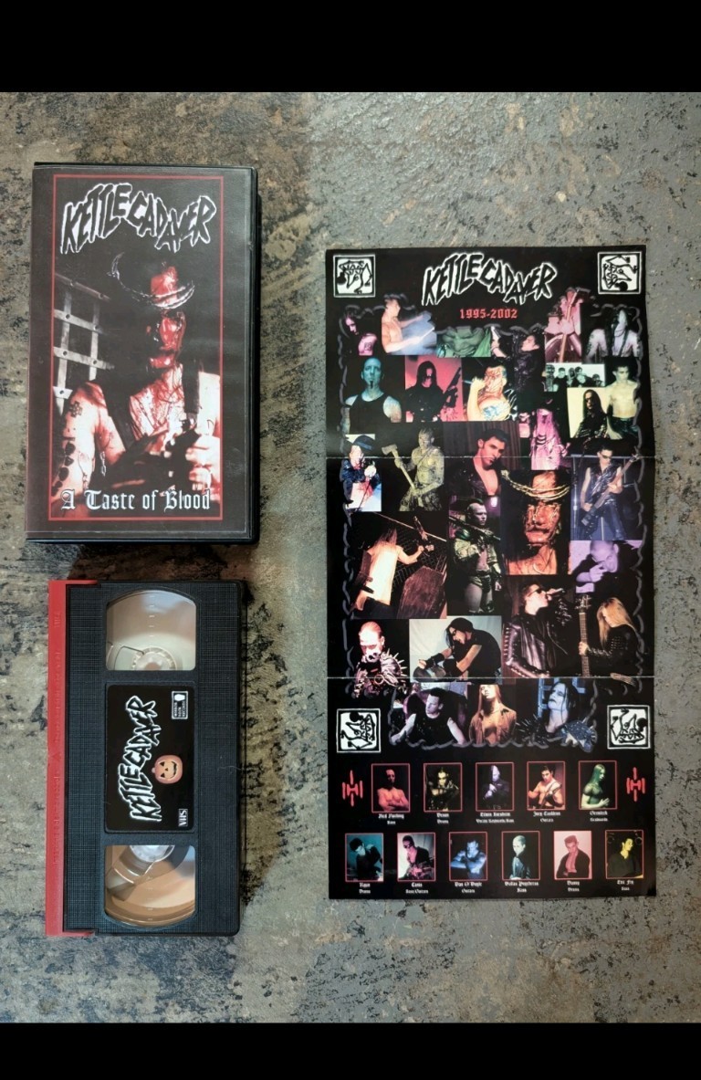 Kettle Cadaver: A Taste of Blood (VHS, 2002) w/ 14.5 X 7 Foldout Poster Kettle Cadaver: A Taste of Blood (VHS, 2002) w/ 14.5 X 7 Foldout Poster