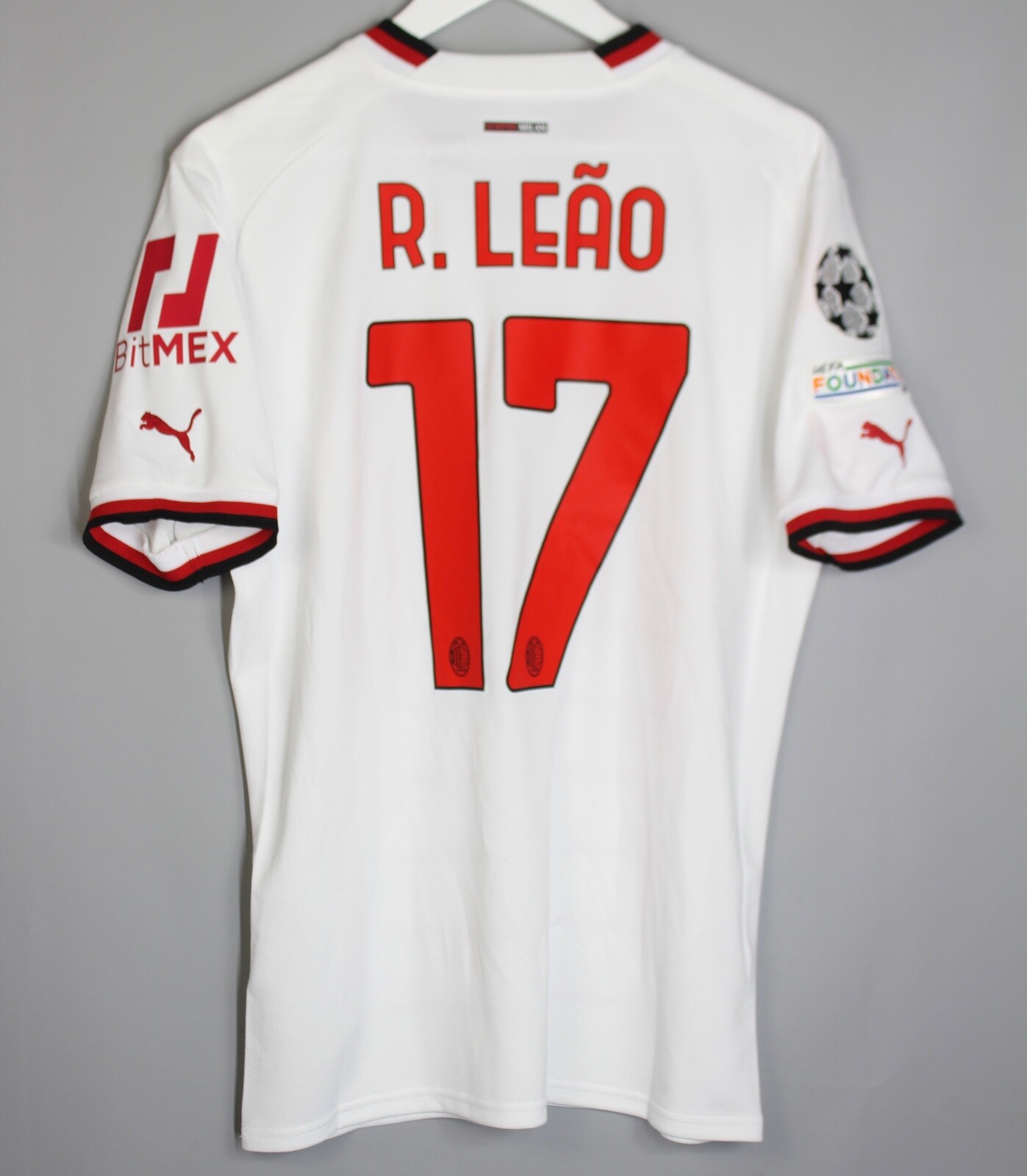 BNWT AC MILAN ITALY 2022 2023 AWAY FOOTBALL SHIRT JERSEY MAGLIA #17 R. LEAO PUMA BNWT AC MILAN ITALY 2022 2023 AWAY FOOTBALL SHIRT JERSEY MAGLIA #17 R. LEAO PUMA