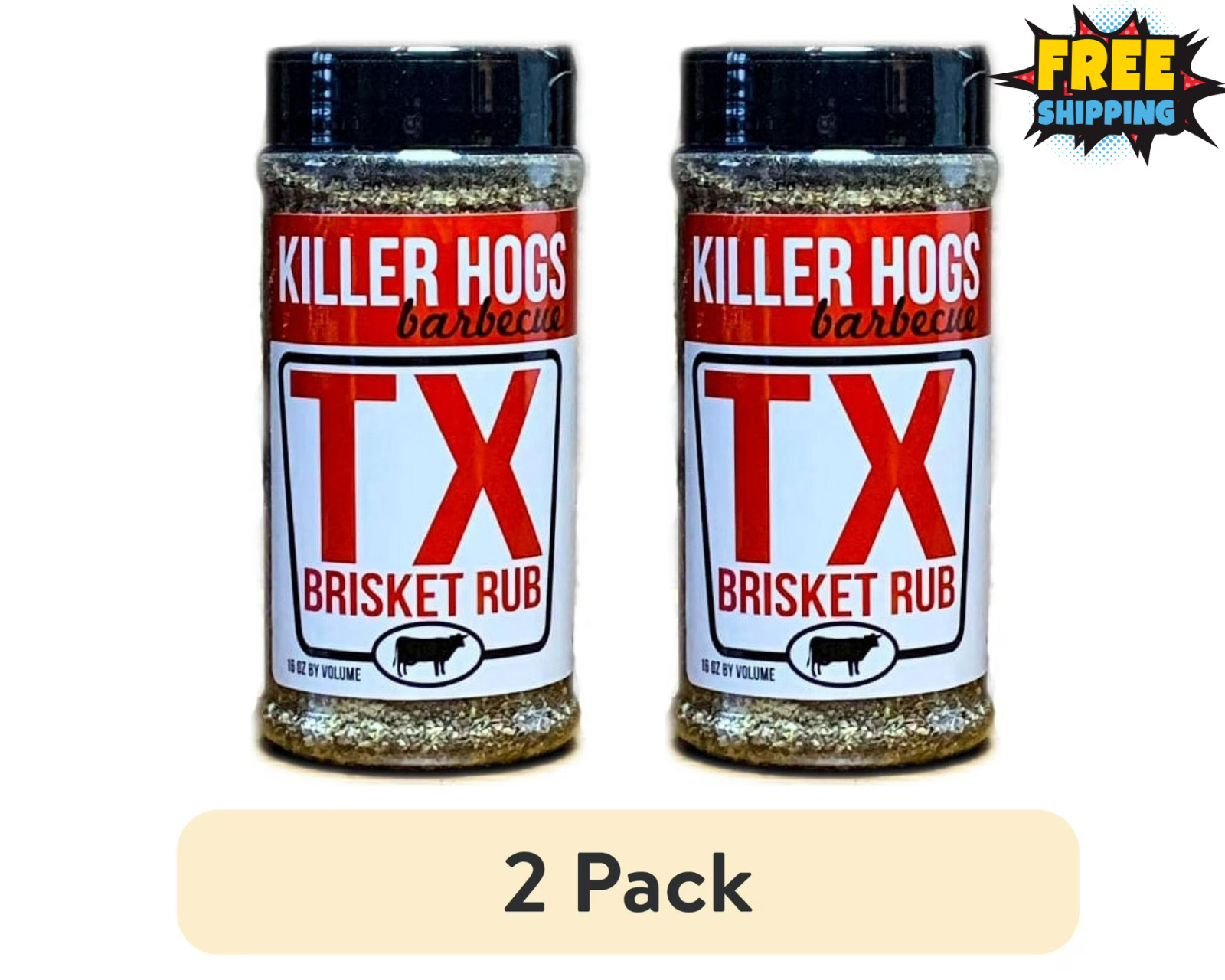 2 pack - Killer Hogs TX Brisket Rub 11 oz 2 pack - Killer Hogs TX Brisket Rub 11 oz