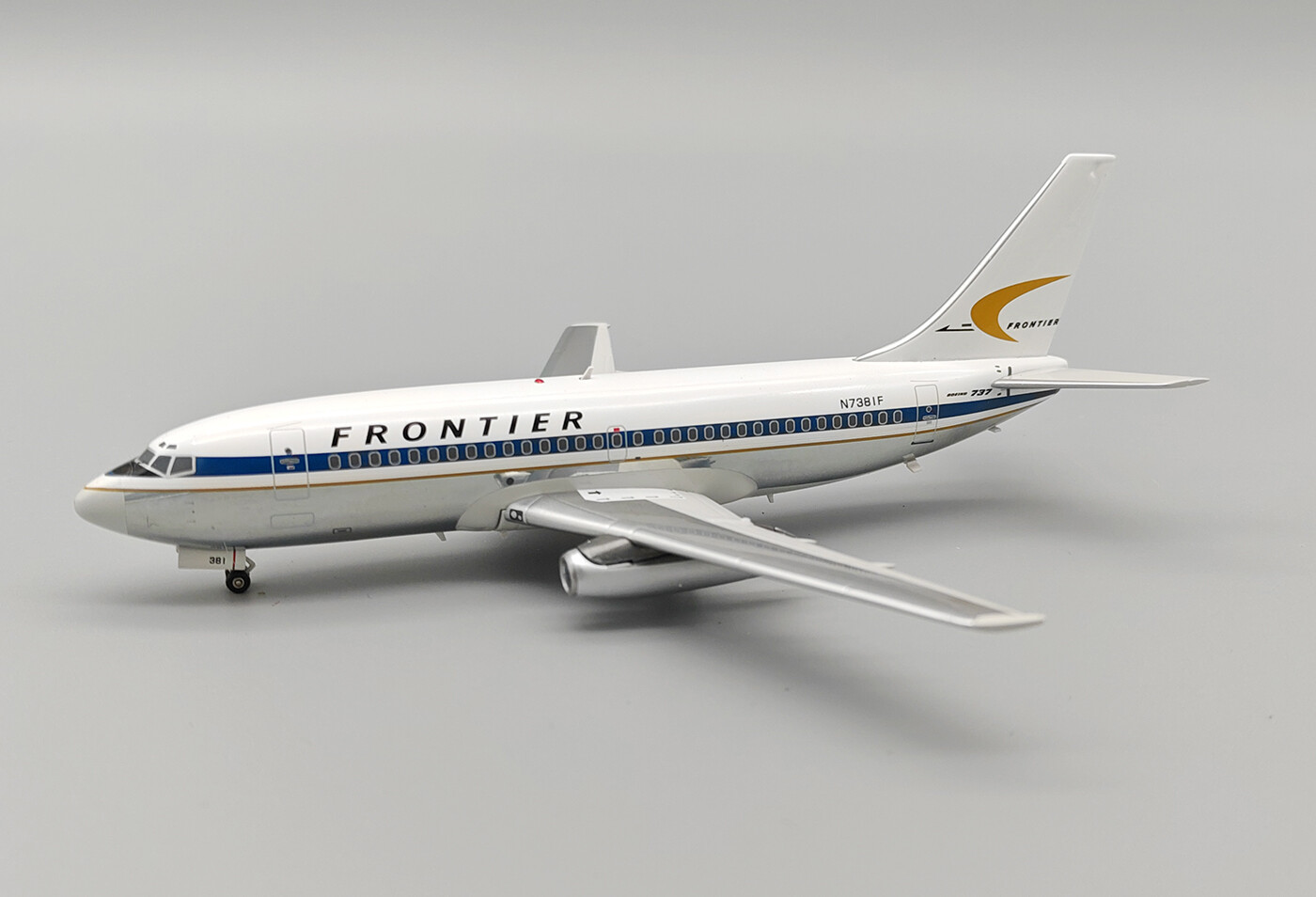 Inflight IF732F91024P Frontier Airlines 737-200 N7381F Diecast 1/200 Jet Model