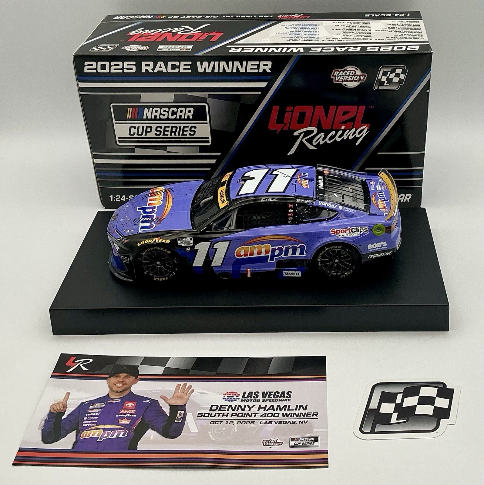 2025 1/24 #11 Denny Hamlin “ampm Las Vegas Win ” Camry 1 of 876 Raced Version