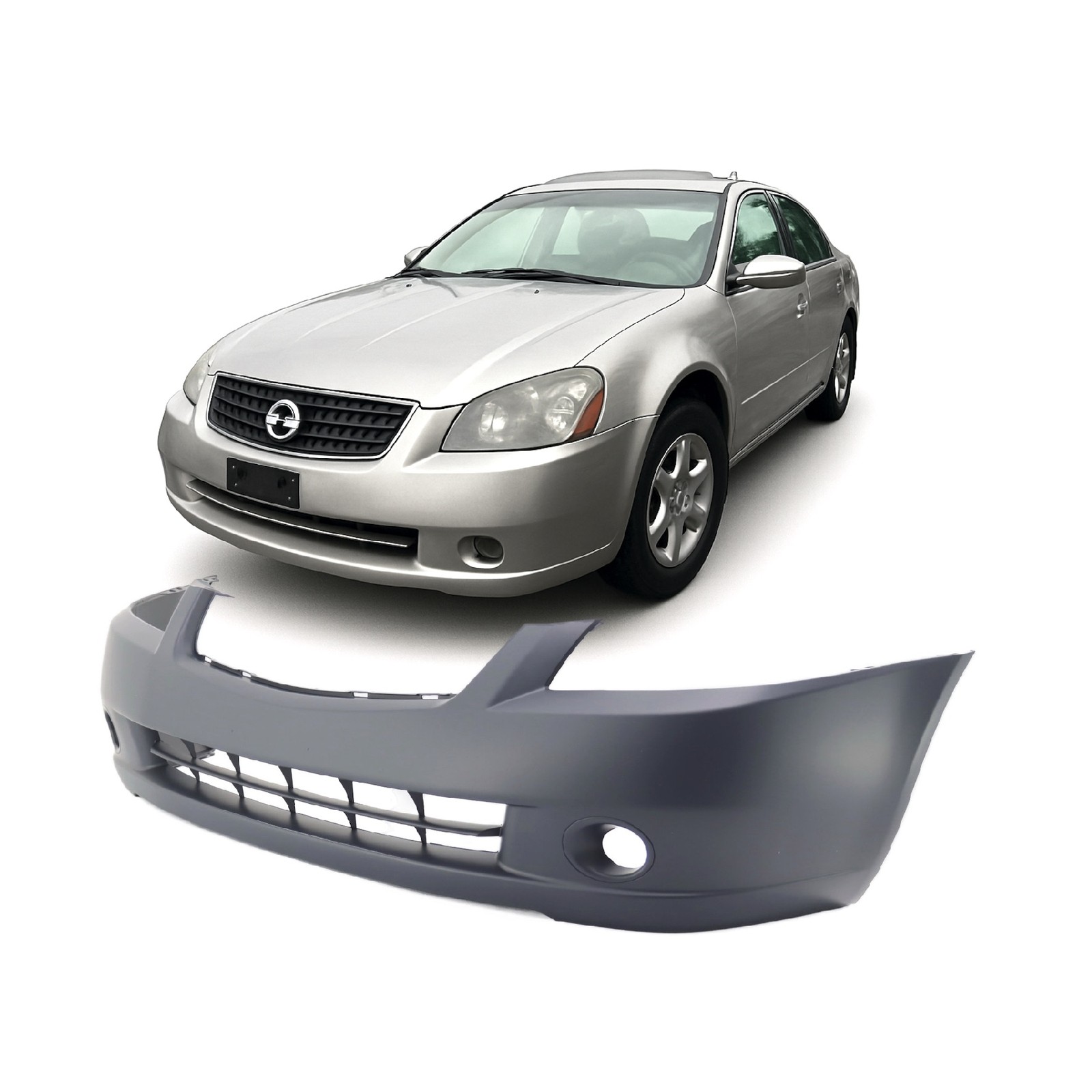 2005-2006 Nissan Altima Sedan Front Bumper Cover NI1000219 62022ZB000 62022ZB025