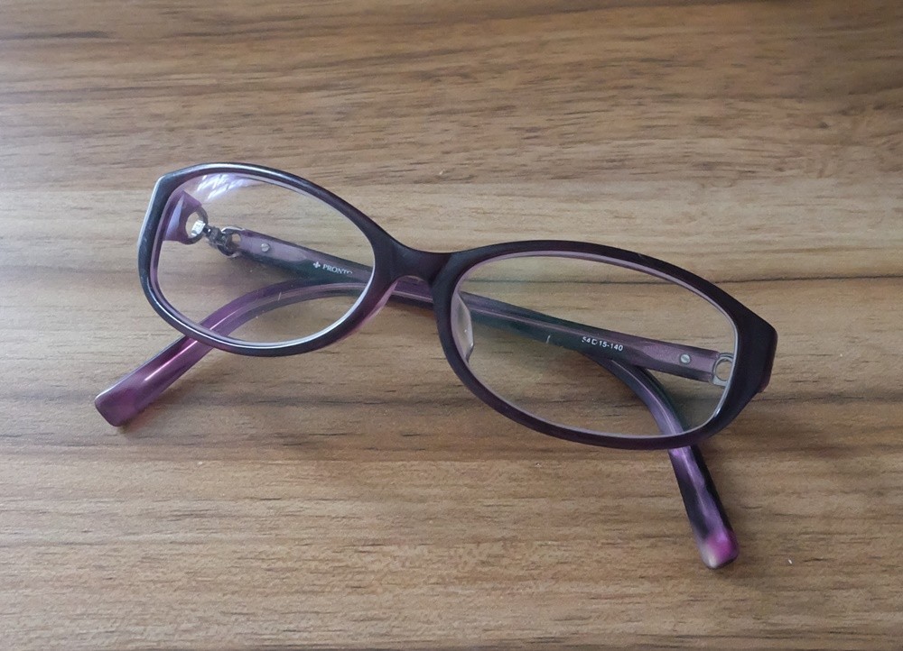 Pronto Clear Purple Glasses Frame