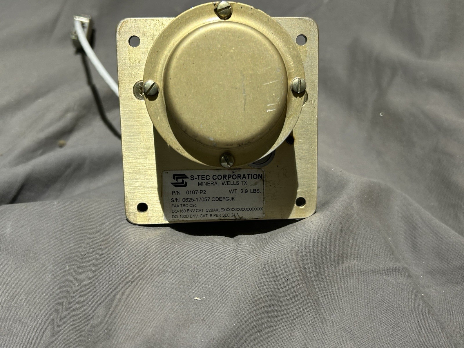 S-TEC Corporation 28 Volt AUTOPILOT Roll Servo P/N 0105-R9