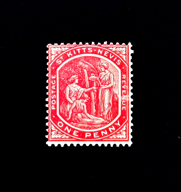 ST KITTS NEVIS Stamp - 1916 Medicinal Spring 1d Sn 14a MVLH  