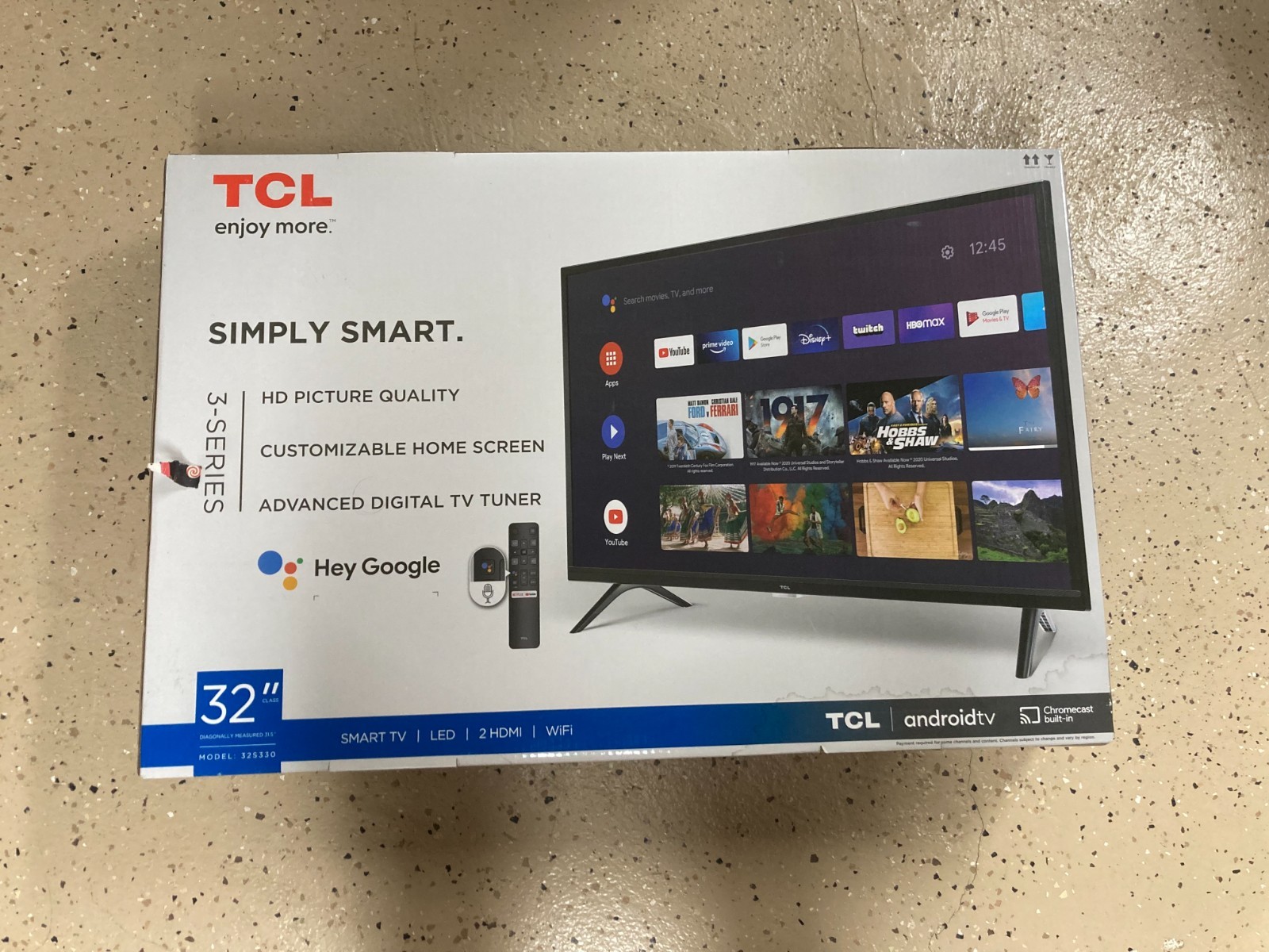TCL 32-inch S3 / 3-Series Google TV, model 32S330