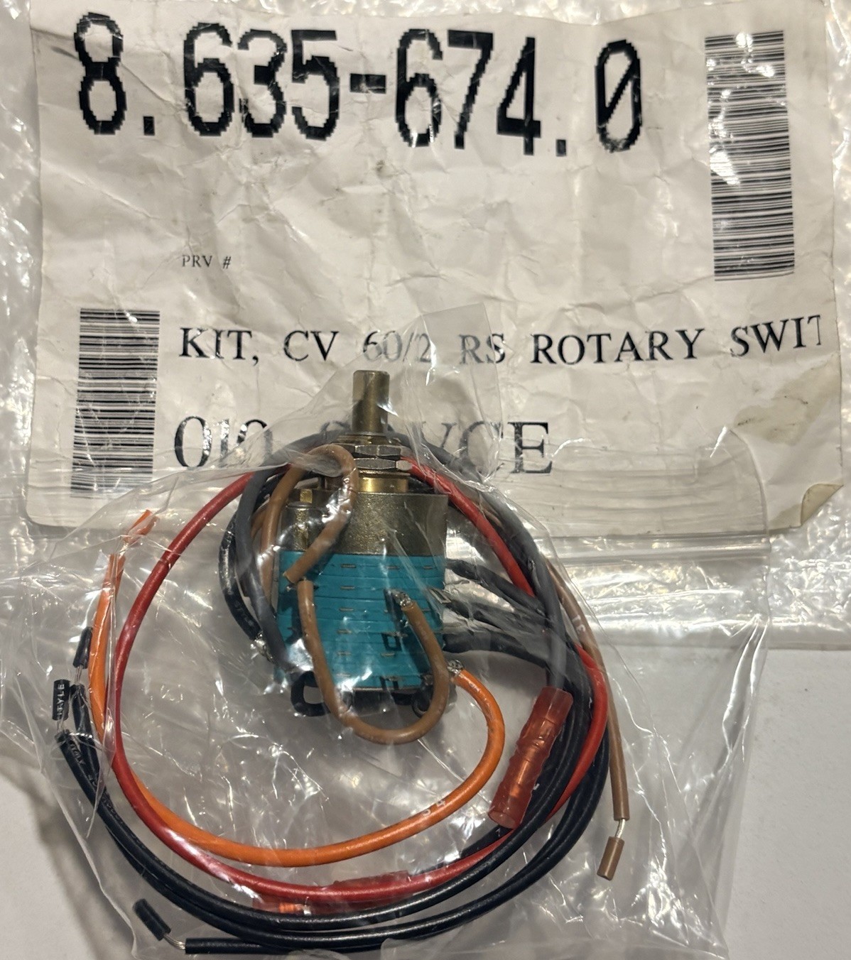 Windsor / Karcher 8.635-674 Rotary Switch For Chariot Floor Machines. New/Oem. Windsor / Karcher 8.635-674 Rotary Switch For Chariot Floor Machines. New/Oem.