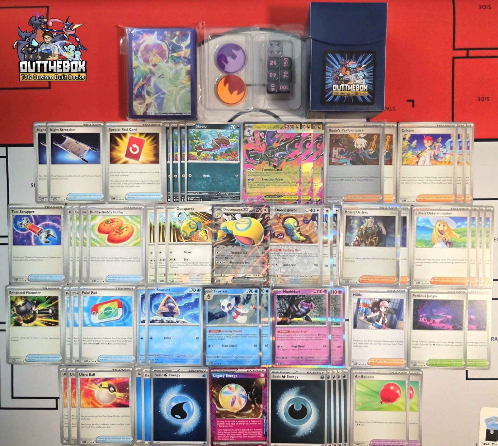 Mega Dragalge Ex & Froslass - Pokémon TCG - OutTheBoxTCG Custom 