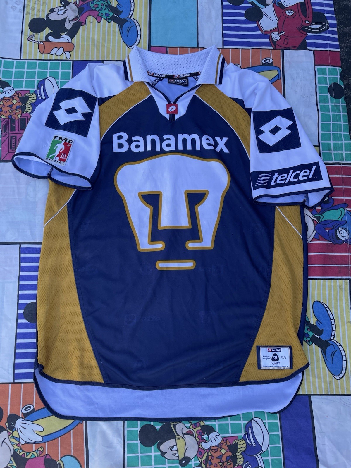 Vintage Pumas Unam Lotto Jersey Nike Mexico Campos Aba Sport Puma Atletica