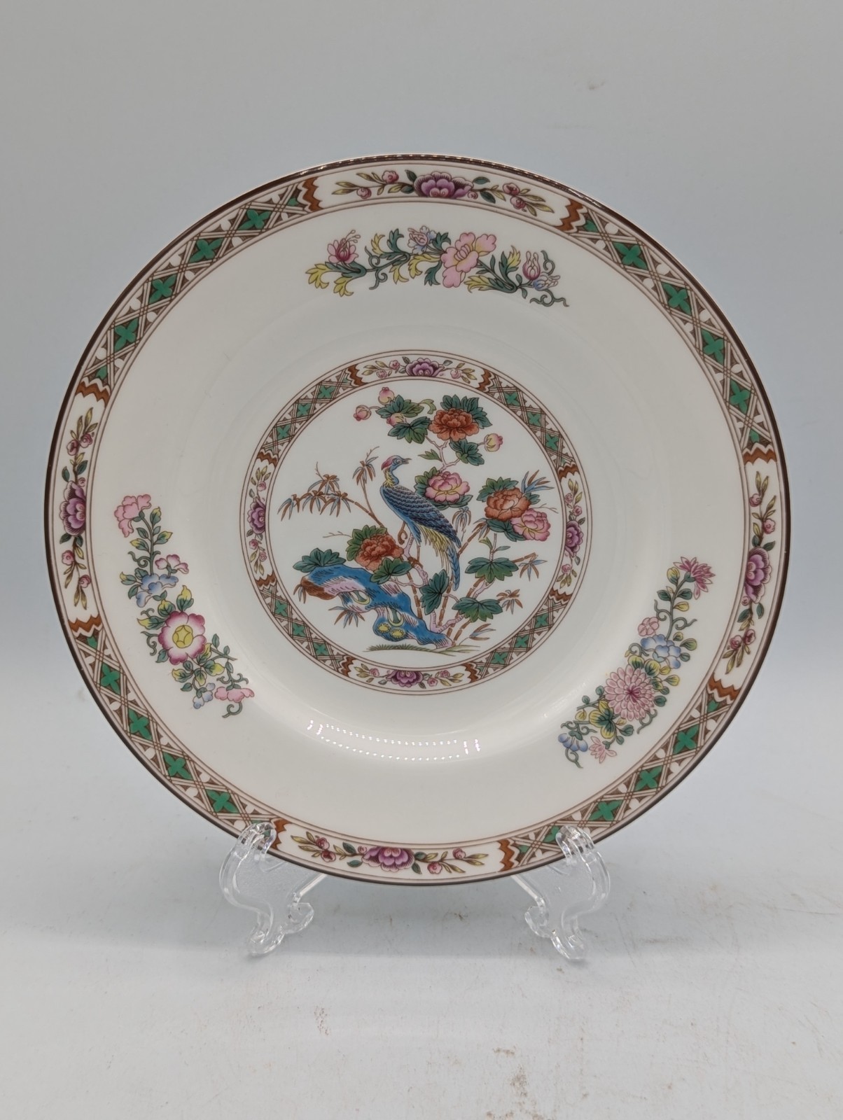 Vtg Discontinued Wedgwood Kutani Crane Fine Bone China 6\