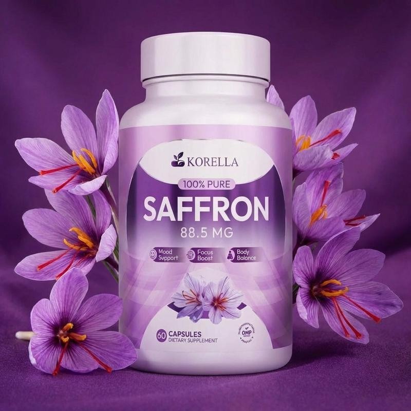 Korella Saffron Extract [88.5Mg] for Stress, Mood & Focus – Natural 1-3 pack US