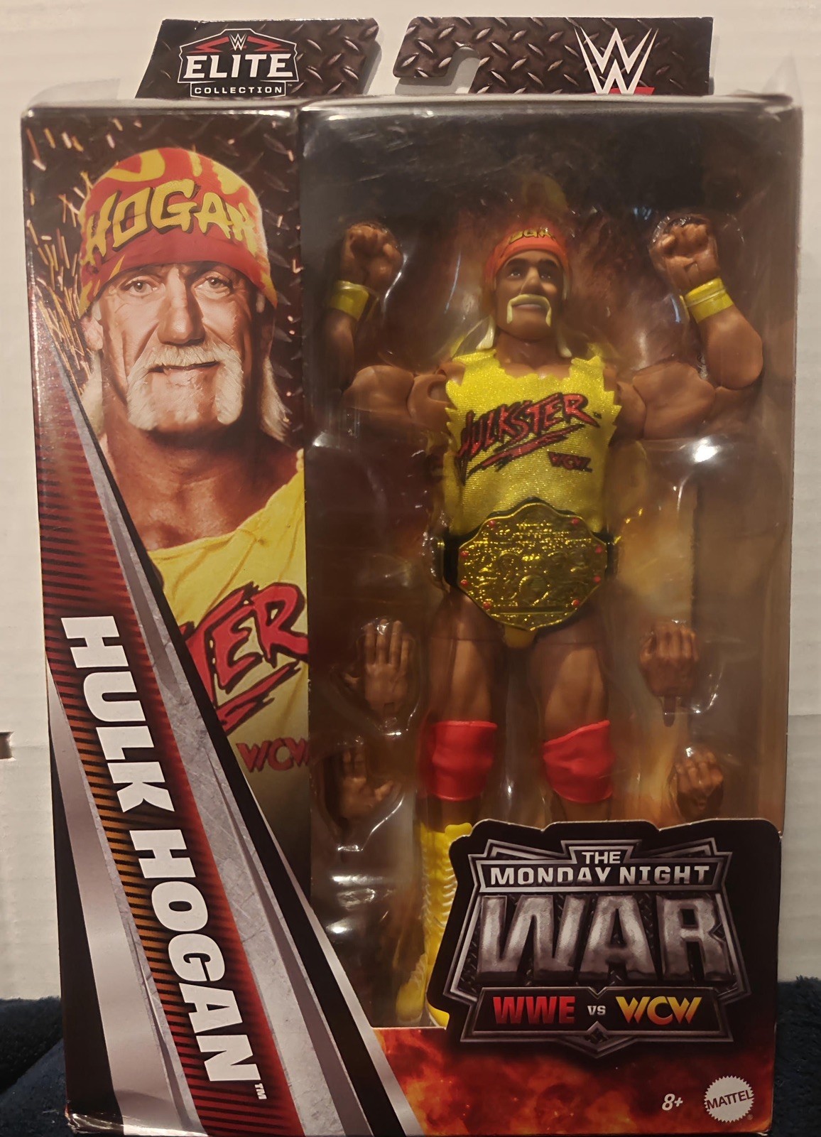 WWE Elite Monday Night War Series 11 HULK HOGAN Action Figure w/ BAF