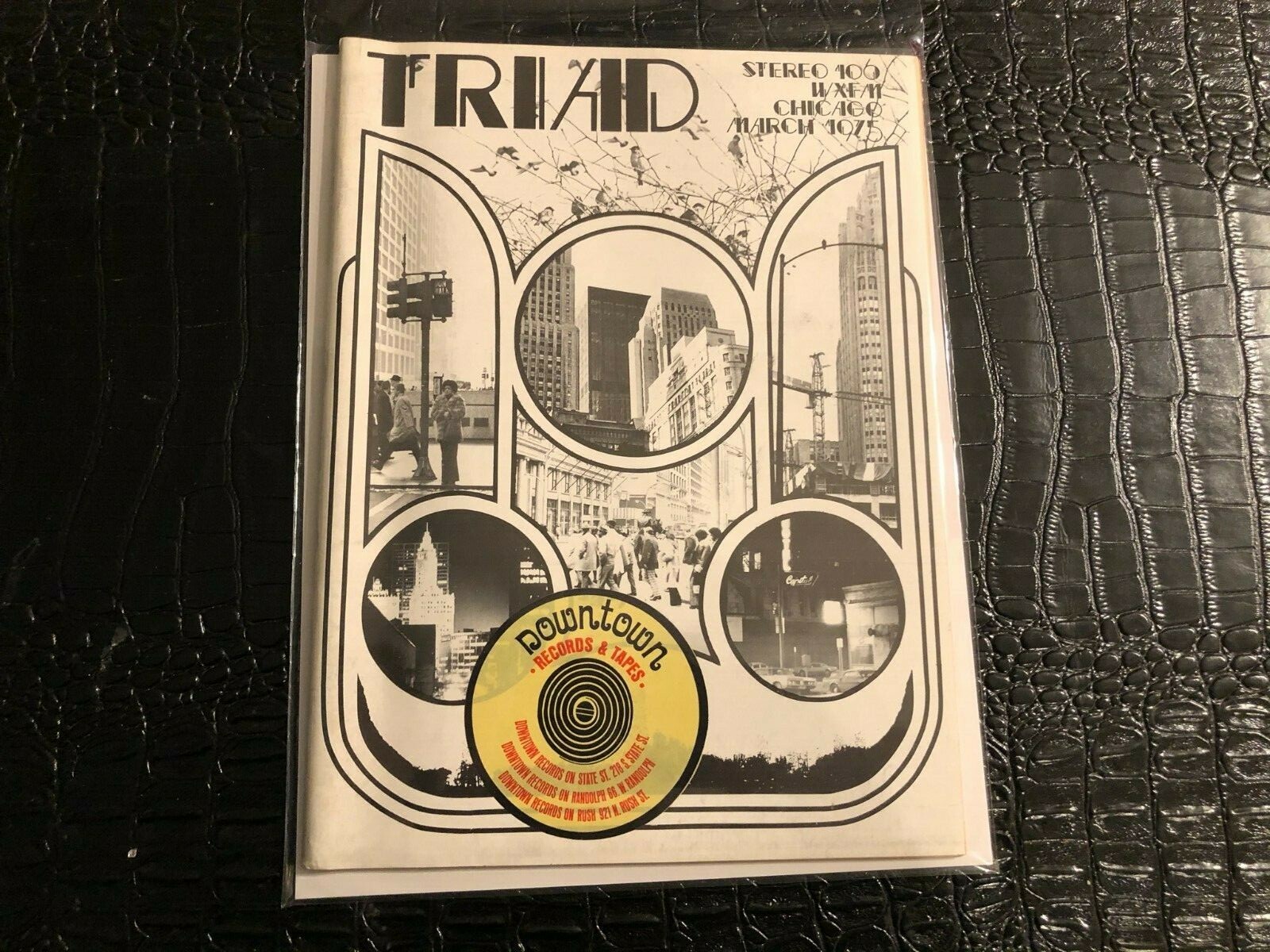 MARCH 1975 TRIAD music magazine (O)  WXFM CHICAGO  (UNREAD)