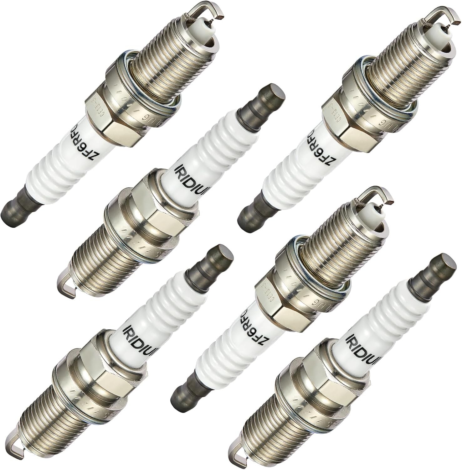 Bdfhyk Set Of 6 Iridium Spark Plug Compatible Mdx Rl Tl X5 Dakota Durango Nitro