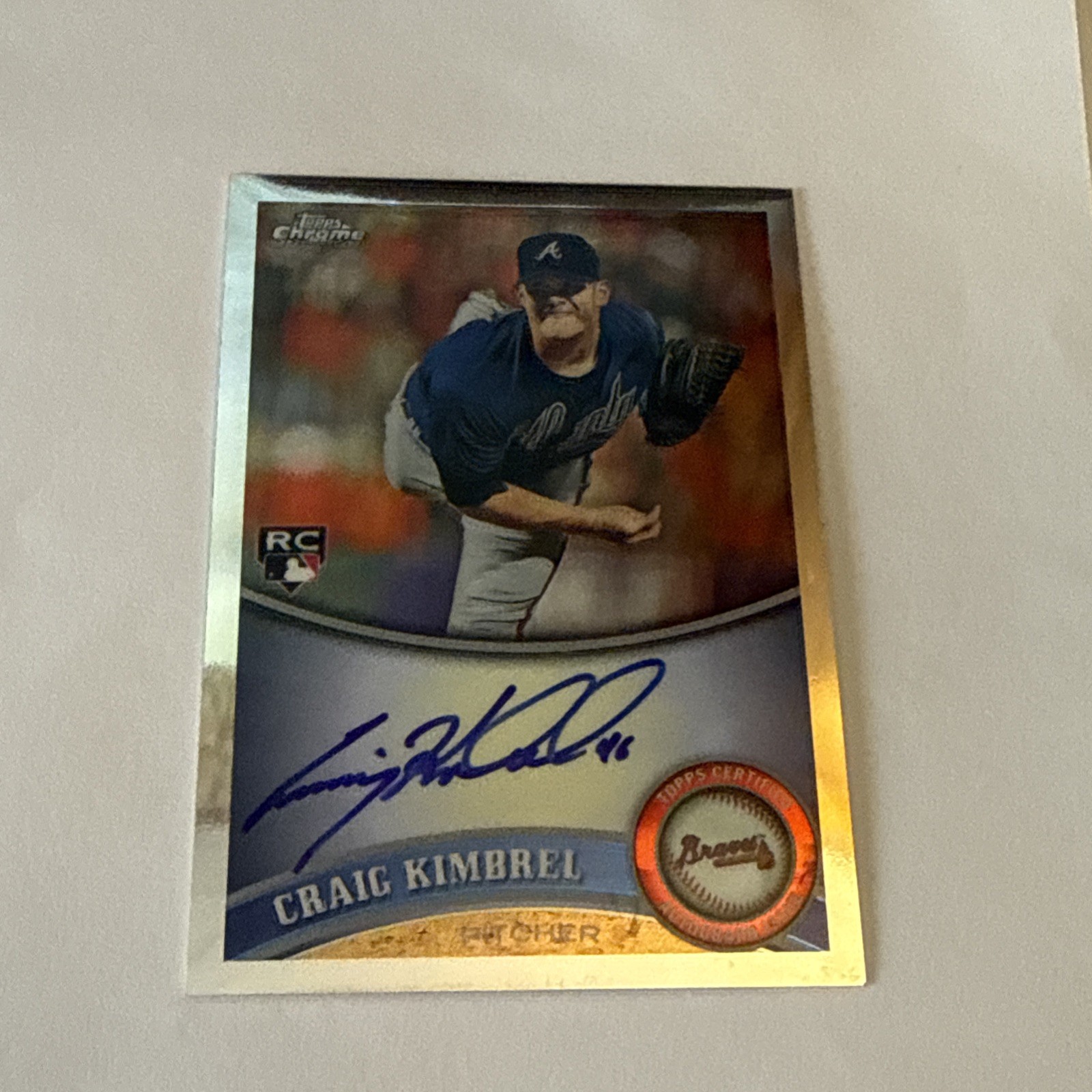 2011 Topps Chrome - Craig Kimbrel #195 Rookie Autographs (AU, RC) 2011 Topps Chrome - Craig Kimbrel #195 Rookie Autographs (AU, RC)