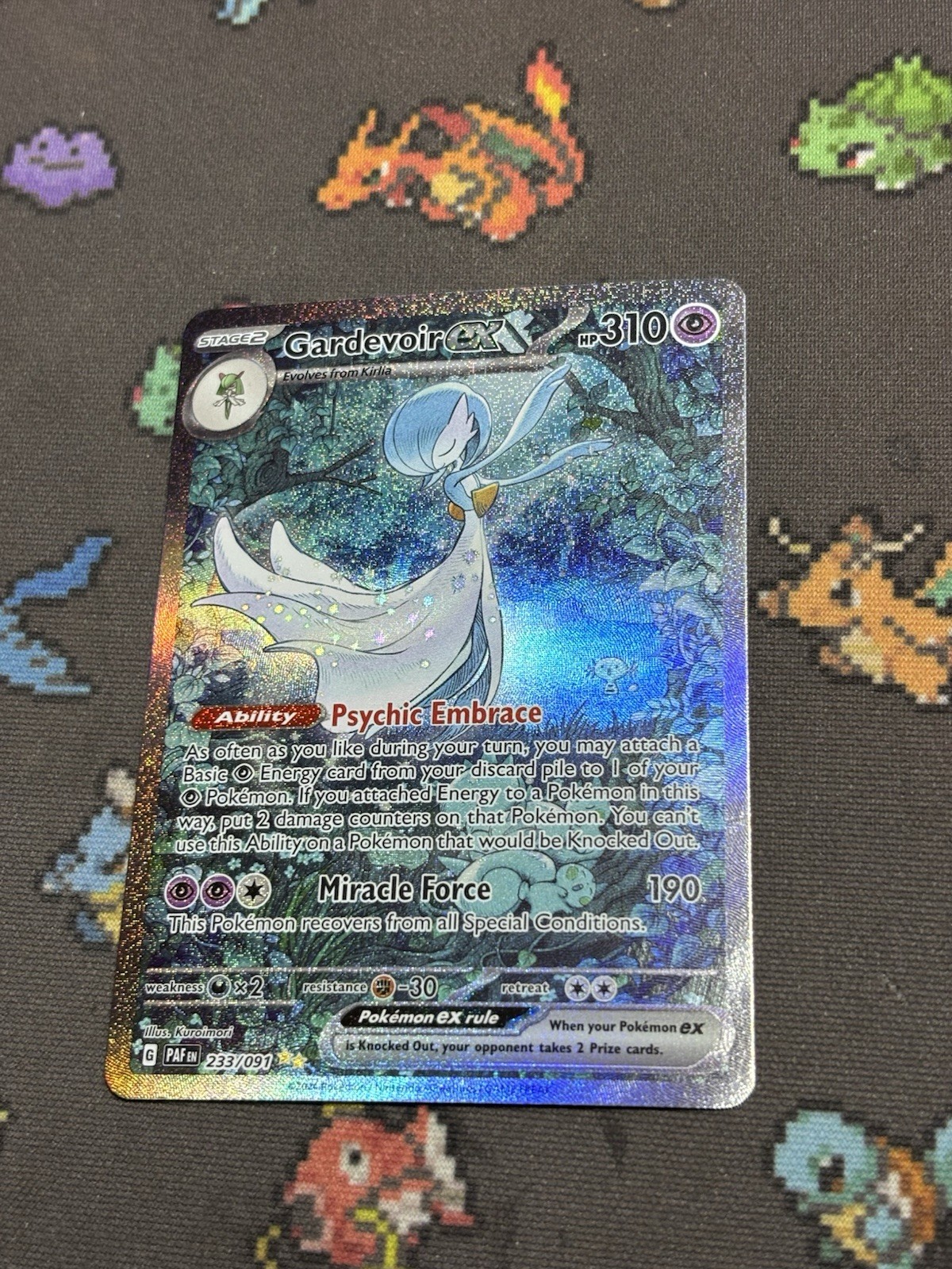 Pokemon Gardevoir ex 233/091 SV: Paldean Fates Holo Pokemon Gardevoir ex 233/091 SV: Paldean Fates Holo