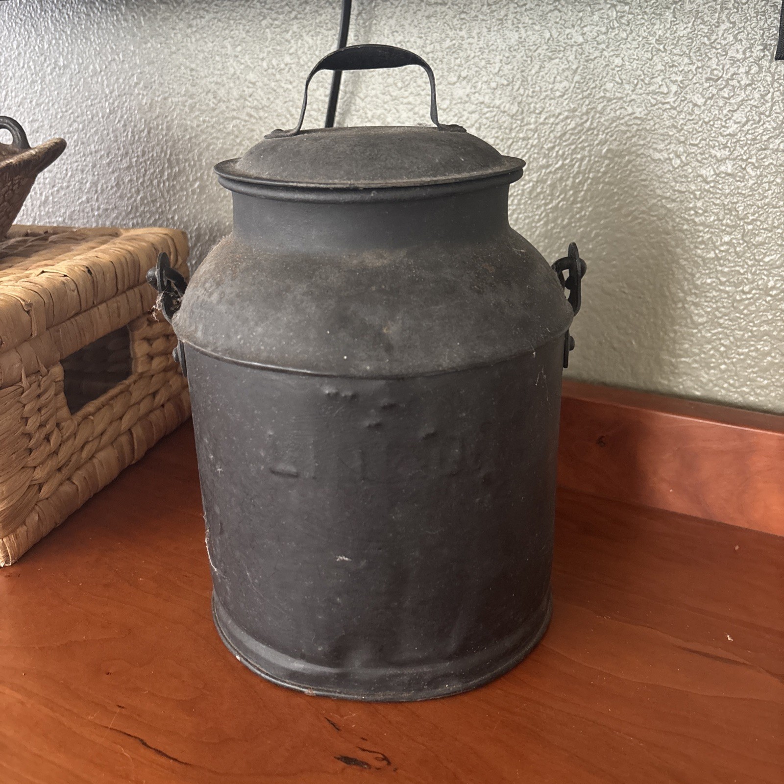 Antique Early 1900’s Metal Small Pail 7”