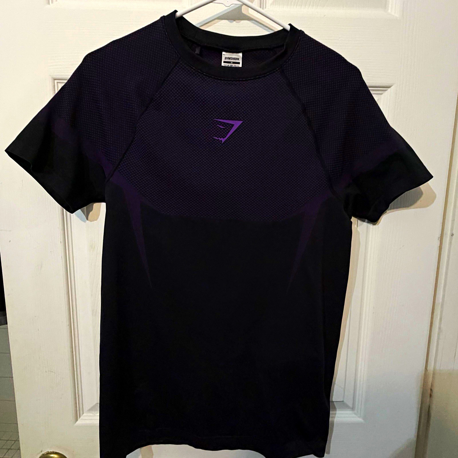 Gymshark onyx v5 purple compression shirt