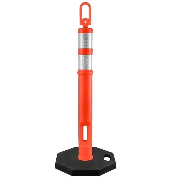 45 in Orange Reflective Traffic Delineator Post with 15 lb Heavy-Duty Base,1Pack 45 in Orange Reflective Traffic Delineator Post with 15 lb Heavy-Duty Base,1Pack