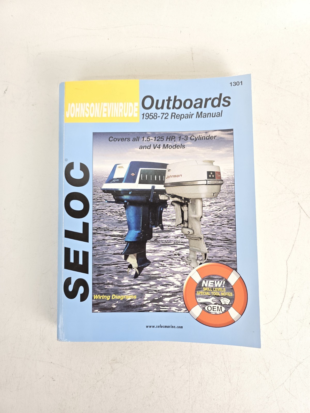 SELOC 1958-1972 Johnson Evinrude Outboards 1.5-125hp 1-3 Cylinder V4 Shop Manual