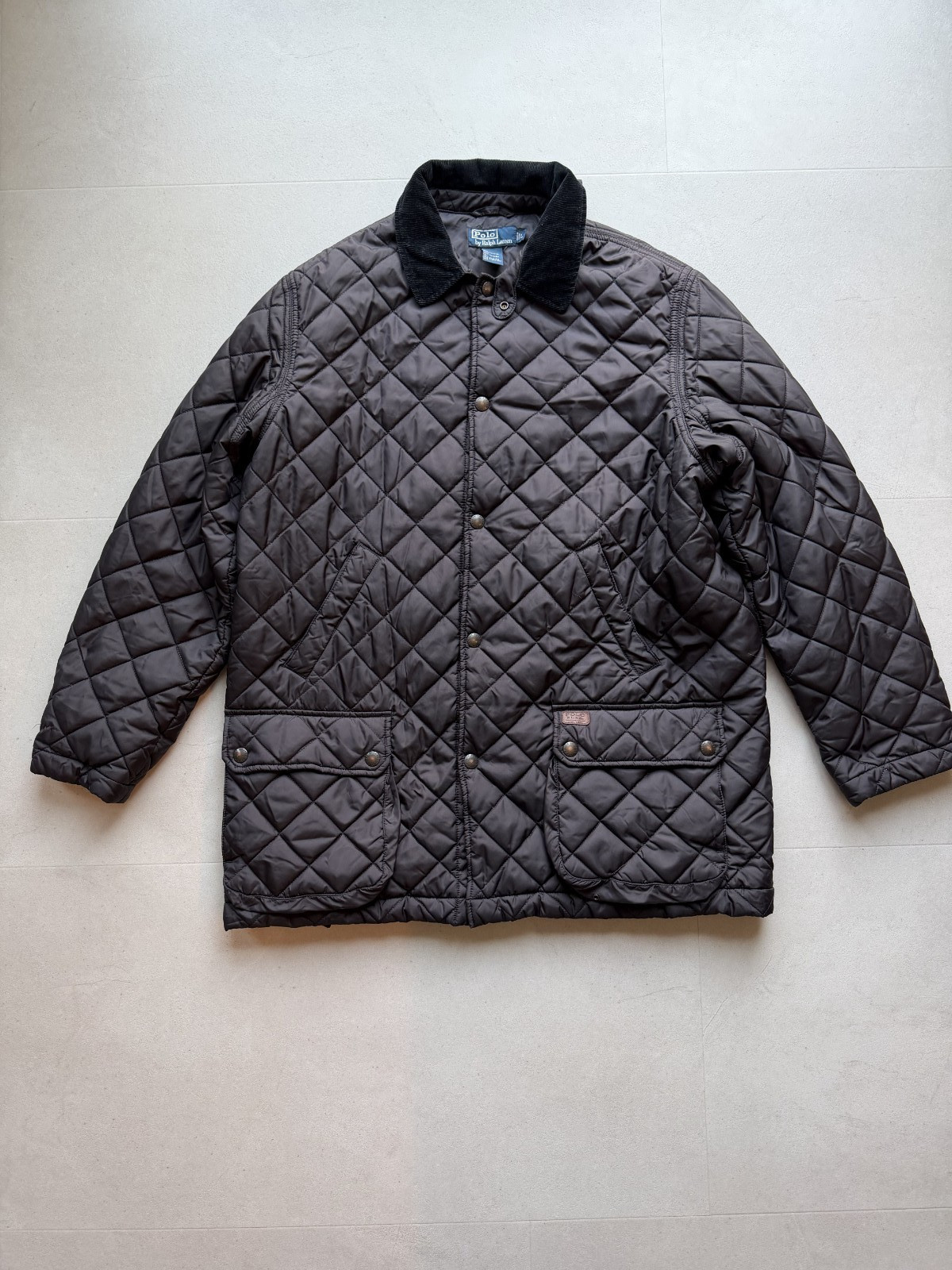 Vintage Polo Ralph Lauren Quilted Field Barn Jacket Corduroy Collar Men\'s L Vintage Polo Ralph Lauren Quilted Field Barn Jacket Corduroy Collar Men\'s L