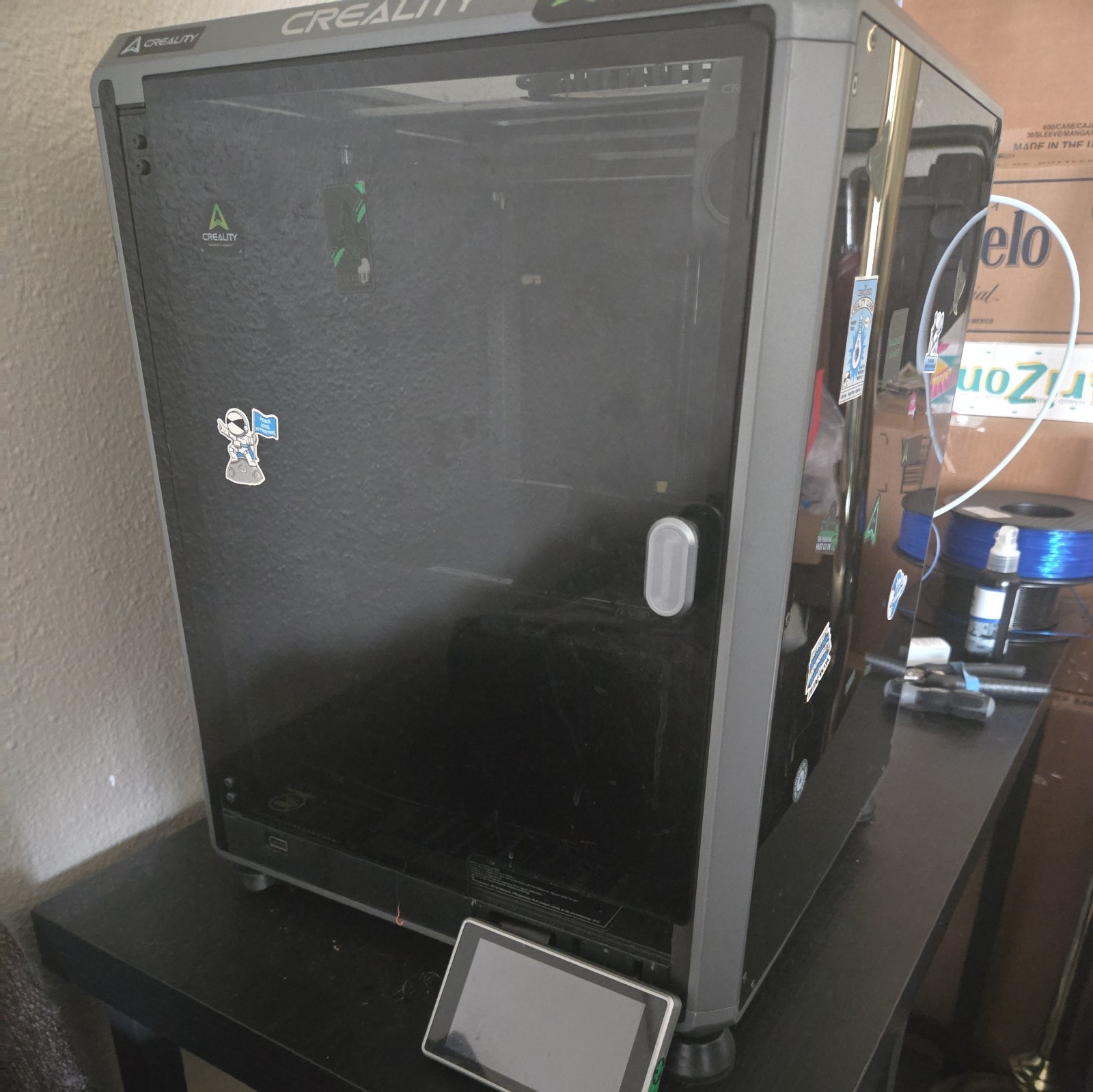 used Creality K1C 3D Printer 600mm/s Max Printing Speed Auto Leveling
