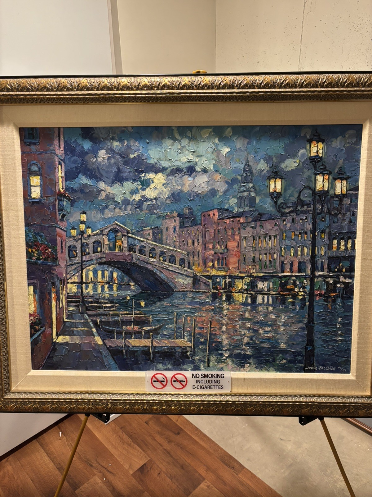 Authentic John Zaccheo Evening on the Rialto Signed 42/99 Wentworth Gallery Art