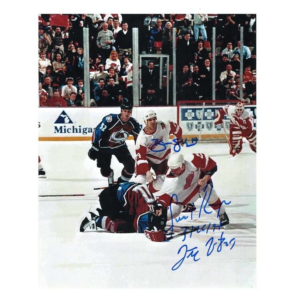 BRENDAN SHANAHAN & DARREN MCCARTY Signed Detroit Red Wings 8x10 Photo - 70373D BRENDAN SHANAHAN & DARREN MCCARTY Signed Detroit Red Wings 8x10 Photo - 70373D