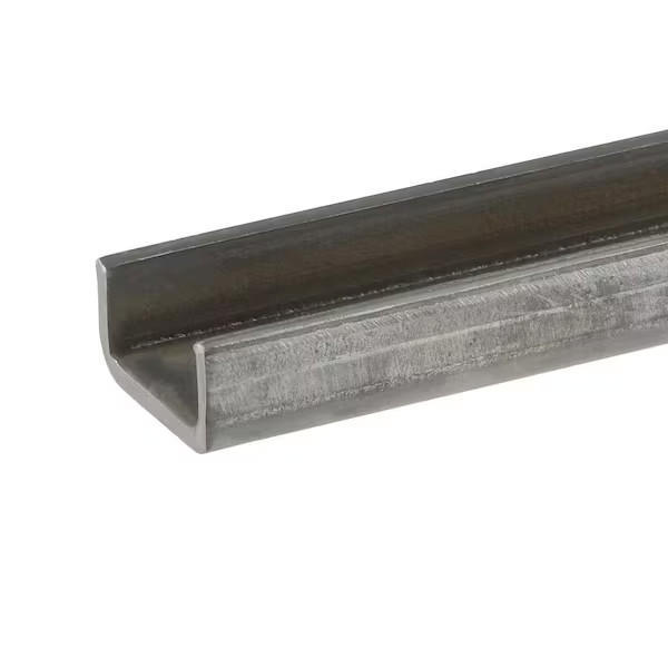 1 in. x 1/2 in. x 3 ft. - 1/8 in. Thick Plain Steel C-Channel 1 in. x 1/2 in. x 3 ft. - 1/8 in. Thick Plain Steel C-Channel