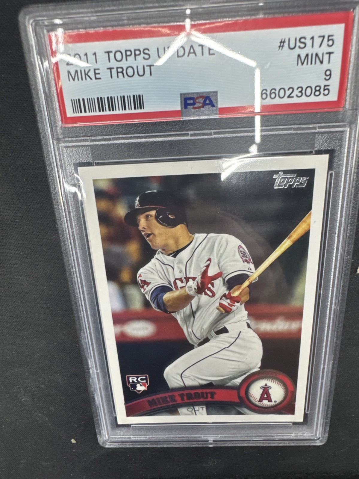 2011 Mike Trout Topps Update RC PSA 9 Angels Baseball