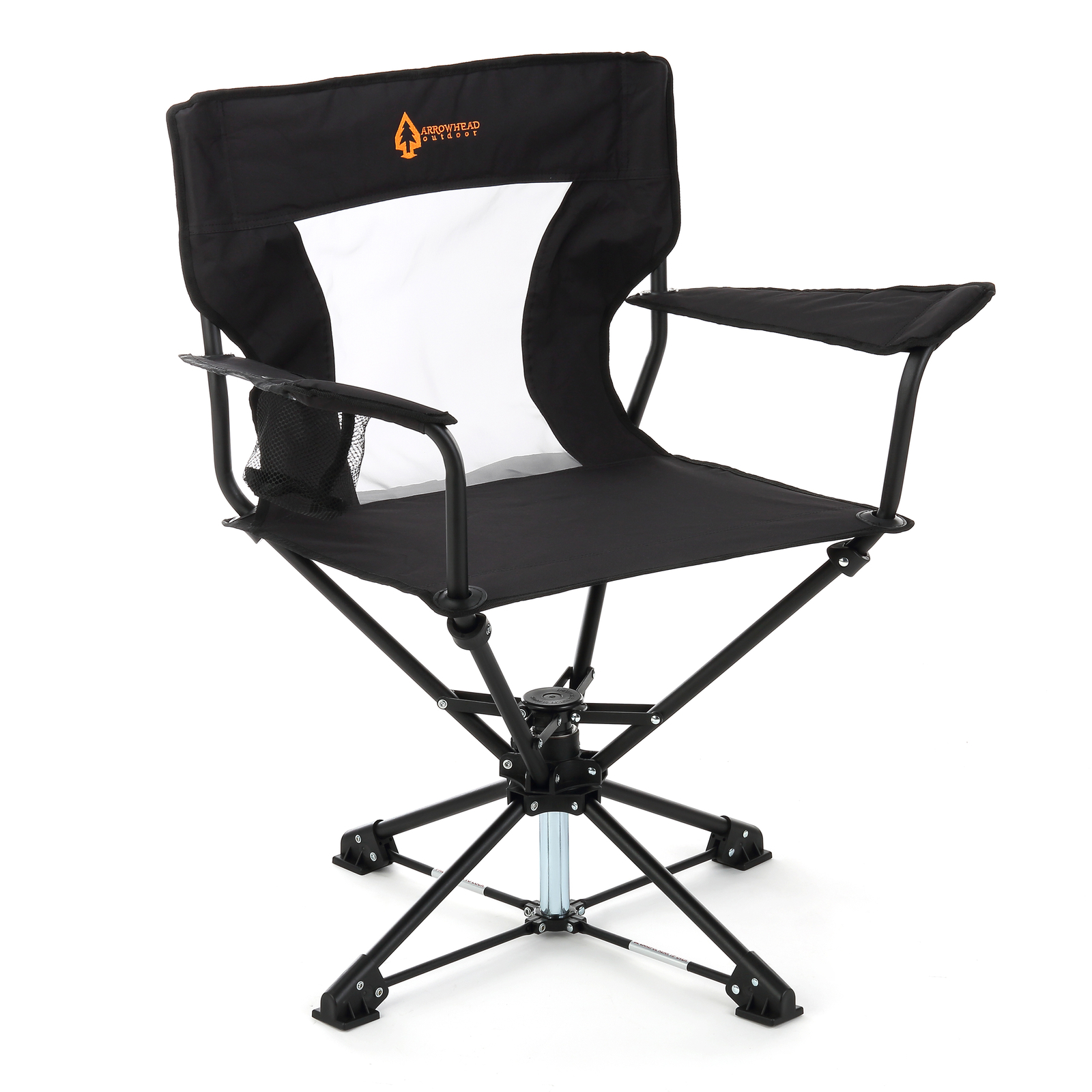 Arrowhead Outdoor 360° Folding Hunting Blind Swivel Chair with Cup Holder & Bag