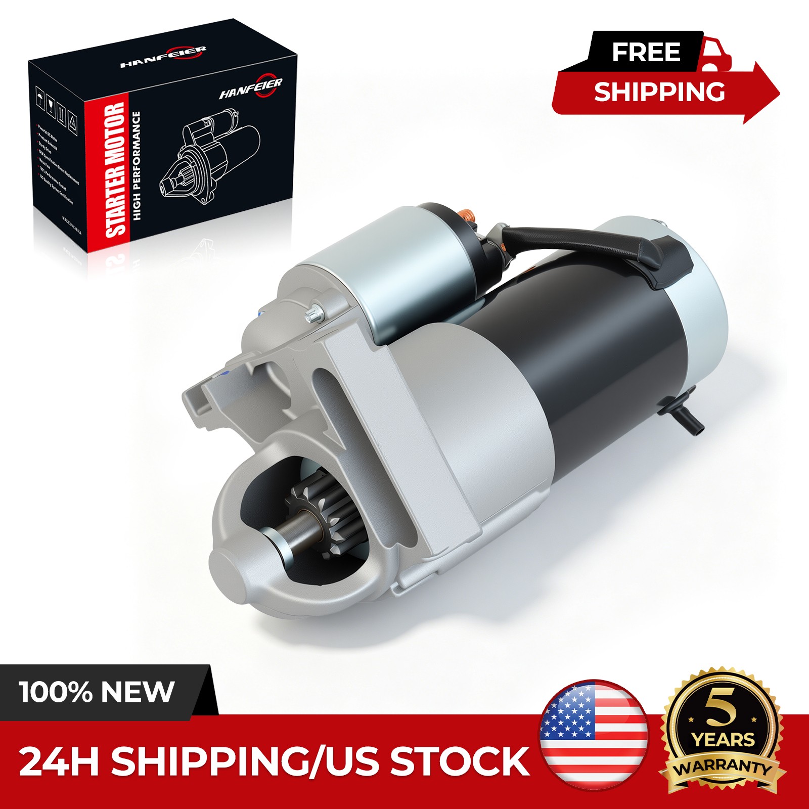 6484 Starter Motor for Chevy Impala 2001-2005 Camaro 2002 Buick V6 3.8L 1.4KW CW 6484 Starter Motor for Chevy Impala 2001-2005 Camaro 2002 Buick V6 3.8L 1.4KW CW