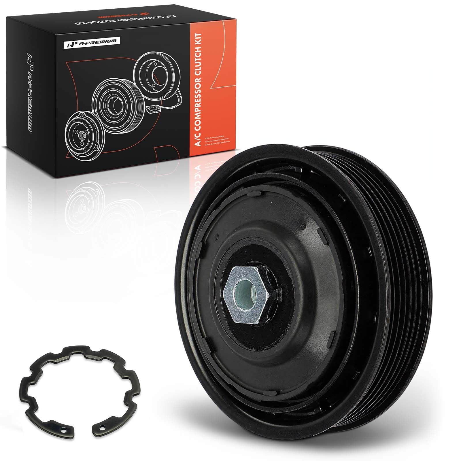 A-Premium Air Conditioner AC Compressor Clutch Pulley With Bearing